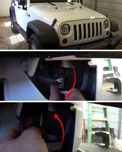 Vista 4 de TIKSCIENCE Juego de enchufes de bombilla de luz de señal de giro delantero para Jeep Wrangler JK JKU 2007-2018, enchufe de lámpara