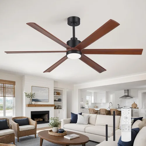 Vista 10 de Ventilador de techo negro de 42 pulgadas para interiores