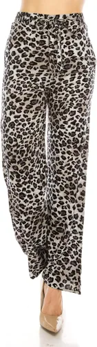 Vista 31 de Pantalones Palazzo para mujer, pantalones culottes sólidos y a rayas
