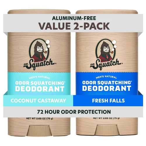 Vista 20 de Dr. Squatch Desodorante natural para hombres, sin aluminio, Summer Citrus + Cool Fresh Aloe, 2.65 oz, 2
