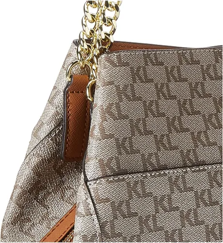 Vista 4 de Karl Lagerfeld Paris Bolso Hobo para mujer, WtBk Multi, talla única de EE. UU, WtBk Multi