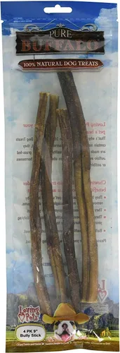 Vista 3 de Loving Pets Pure Buffalo - Golosina para perros Bully Stick de 12 pulgadas, paquete de 3