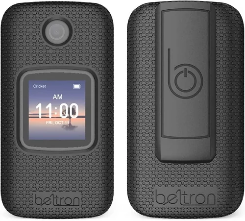 Vista 6 de Funda con clip para cinturón para Alcatel Smartflip/Alcatel Go Flip 3, funda protectora a presión con clip giratorio para cinturón combo