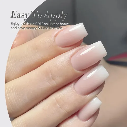 Vista 4 de Born Pretty - Esmalte de gel blanco lechoso, color blanco gelatina