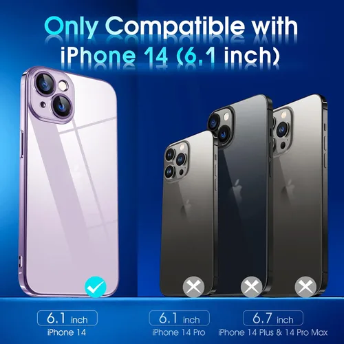 Vista 458 de Supdeal Funda cristalina transparente para iPhone 11, [No se amarillea] [Protección de la cámara] [Probado contra caídas de grado militar] Funda