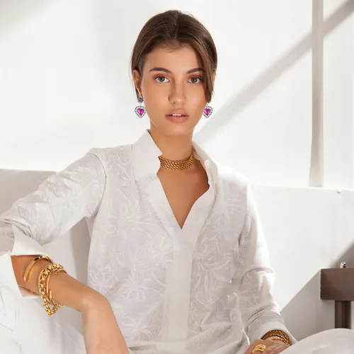 Vista 3 de CIEHER Aretes colgantes de piedra de imitación para mujer, aretes colgantes de champán para mujer, aretes colgantes rectangulares para mujeres