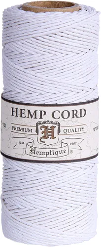 Vista 25 de Hemptique - Carrete de cordón de cáñamo 100 % - 62.5 m de hilo de cáñamo - Hecho con amor - Hilo de cordón de 20 ~ 1 mm para hacer joyas, macramé