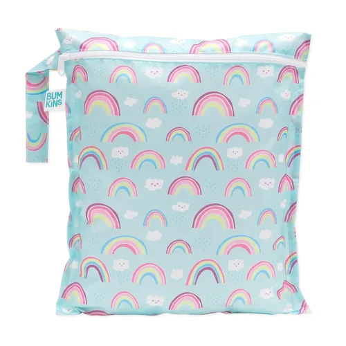 Vista 25 de Bumkins Disney Bolsa impermeable colgante para cosas mojadas grande para bebé, lavandería, ropa sucia, viaje, traje de baño, pañales de tela C3