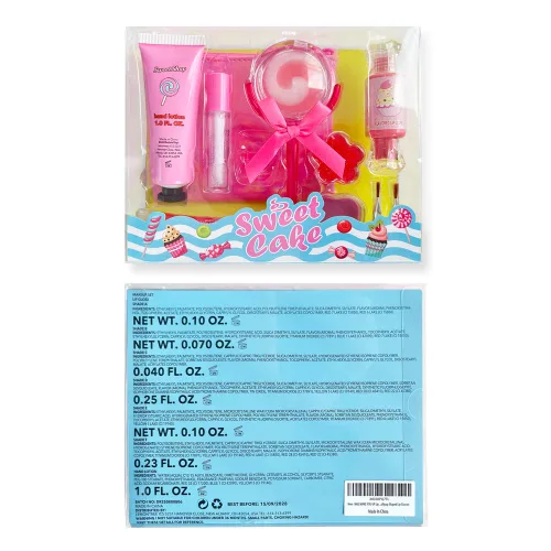 Vista 7 de M&U MAKE YOU UP Juego de brillo de labios para niñas, 11 piezas de cuidado de labios con helado y brillo labial en forma de piruleta