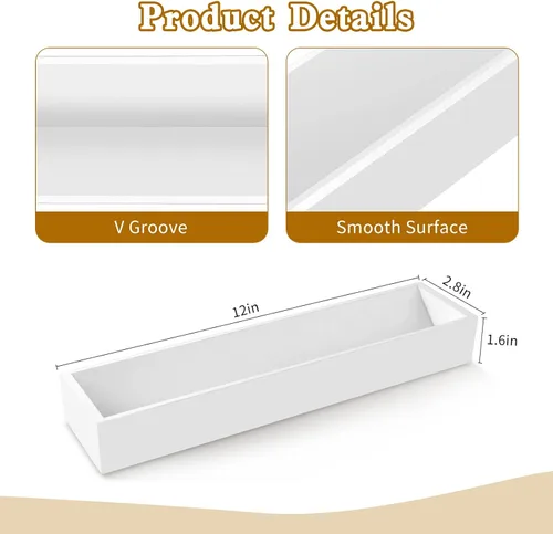 Vista 2 de 3 bandejas de madera para servir galletas para servir galletas saladas, soporte rectangular para bandejas de servir galletas para galletas, bandeja