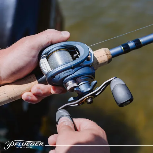 Vista 8 de Pflueger President - Carrete de pesca Baitcast de perfil bajo