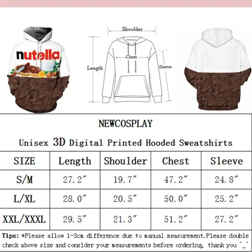 Vista 6 de NEWCOSPLAY Unisex 3D Graphic Hoodies for Men Realistic Digital Print Pullover Hoodie Hooded Sweatshirt