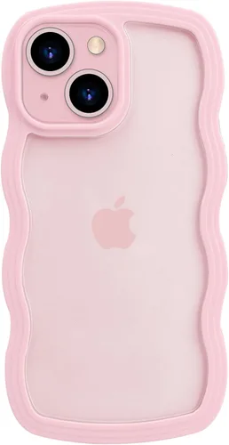 Vista 19 de LOEV Funda transparente diseñada para iPhone 7 Plus, iPhone 8 Plus con borde ondulado, bonita funda transparente con forma de onda rizada, a prueba