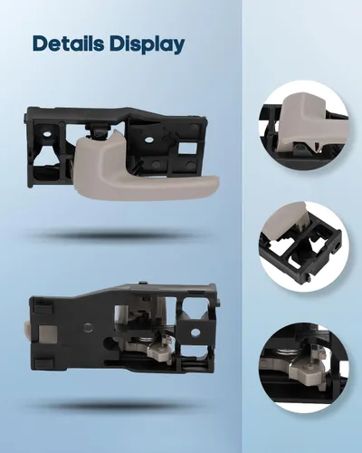 Vista 3 de ECCPP Manijas de puerta interiores 2000-2006 para Toyota Tundra reemplazo interior del conductor trasero izquierdo del pasajero derecho manijas
