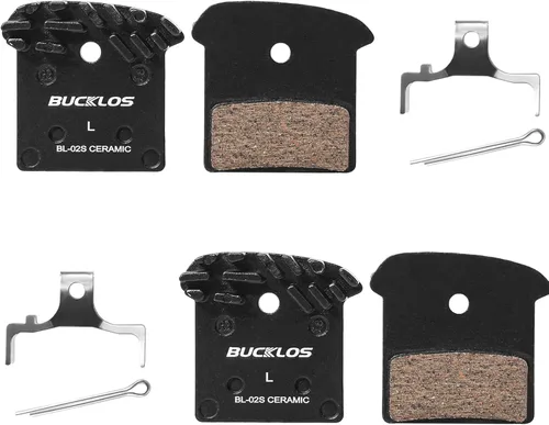 Vista 10 de BUCKLOS 2 pares de pastillas de freno de disco BL-01S para cerámica Shimano N03A N04C L05A K04S K04Ti K05S K05Ti M8110 M7110 R9170-F R8070-F R7070-F