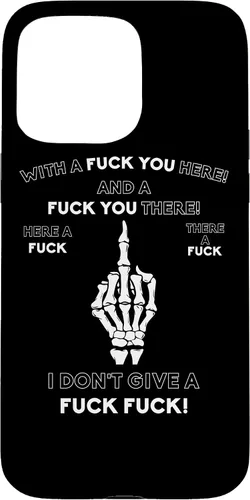 Vista 31 de Skeleton Middle Finger F You Pun Adult Humor Novelty Gifts Case for iPhone 17