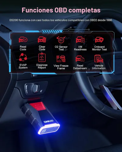 Vista 5 de GOOLOO Escáner DS200 OBD2, herramienta de diagnóstico bidireccional