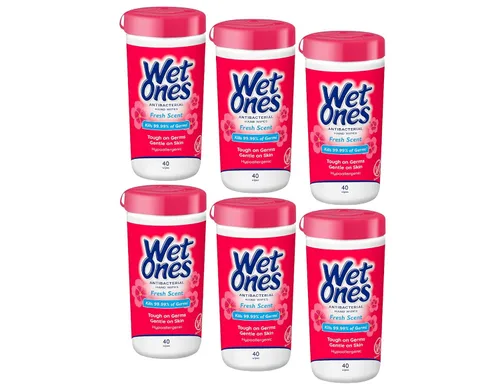 Vista 9 de Wet Ones Toallitas de manos antibacterianas, toallitas tropicales, toallitas antibacterianas, toallitas desinfectantes de manos, toallitas Wet Ones