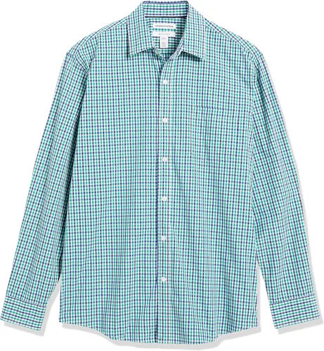 Vista 6 de Tienda Essentials Camisa de popelina para hombre, informal, de manga larga, con ajuste regular