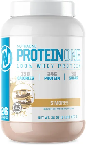 Vista 12 de NutraOne ProteinOne Whey Protein Promueve la recuperación y desarrolla músculo con un batido de proteínas en polvo para hombres y mujeres