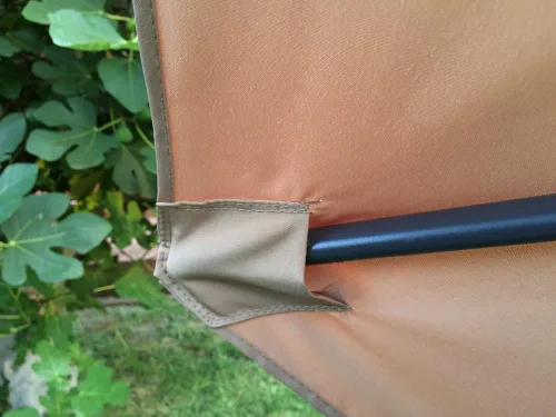 Vista 2 de Bellrino Replacement Umbrella Canopy for 9ft 6 Ribs Tan color (Canopy Only)