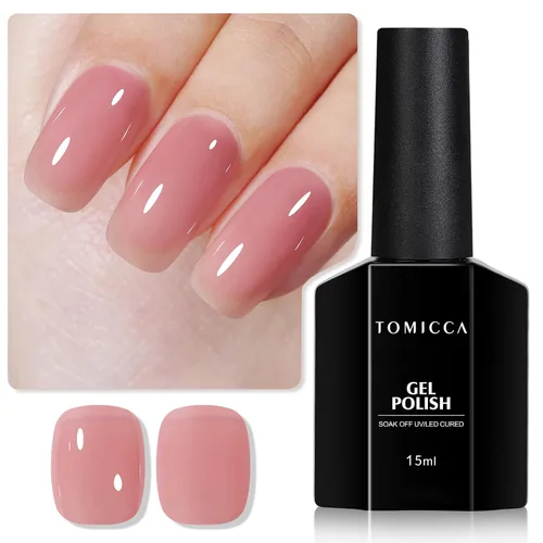 Vista 15 de TOMICCA Esmalte de uñas de gel marrón café, 0.5 onzas líquidas, esmalte de uñas de secado con LED UV para arte de uñas, manicura en casa, otoño e