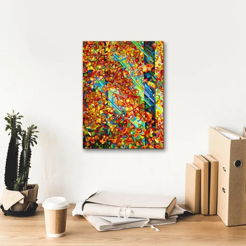 Vista 8 de Epic Graffiti 'Beaming' de Mandy Budan, arte de pared en lienzo, 12 x 16 pulgadas