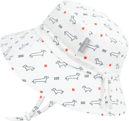 Vista 18 de JAN & JUL - Gorro de sol con capucha de algodón Grow-with-Me para bebés y niños Verde militar