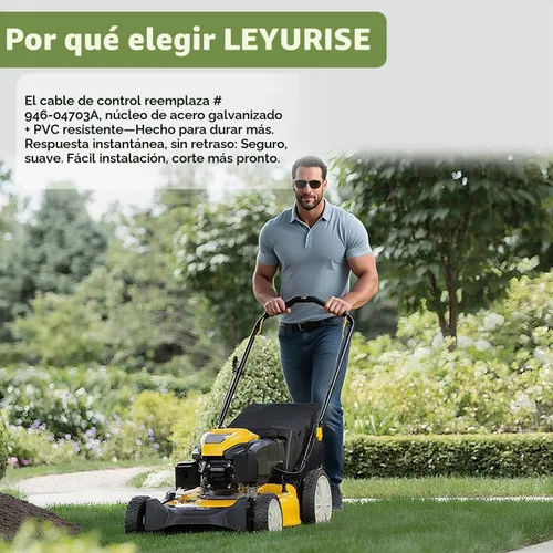 Vista 8 de Cable de control para cortacésped, freno y embrague, compatible con 48 pulgadas Cub Cadet MTD Yard Machines Yard Man Craftsman Troy-Bilt Husky