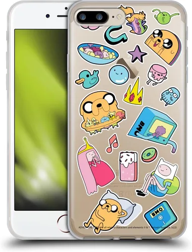 Vista 14 de Head Case Designs Funda de gel suave con licencia oficial de Adventure Time BMO Graphics compatible con Apple iPhone 7 Plus/iPhone 8 Plus