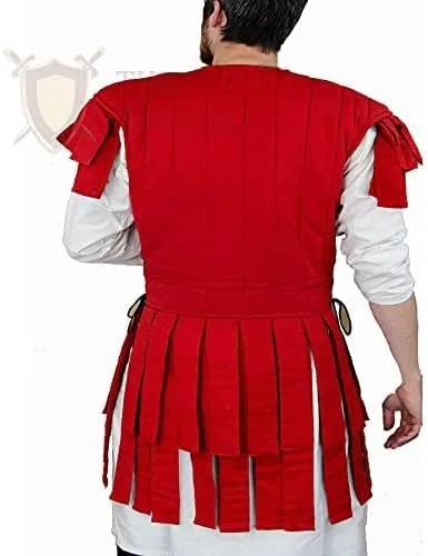 Vista 3 de Gambeson Coat Thick Padded Sleeveless Cotton Fabric Roman Subarmalis Gambeson Jacket by ITS Medieval