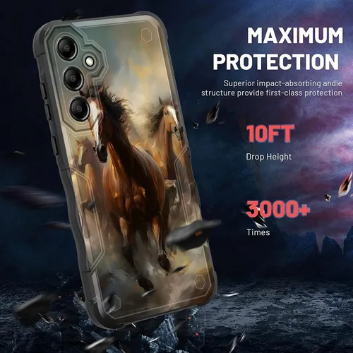 Vista 454 de Funda para Galaxy A14 5G, [Doble Capa][Protección contra Caídas de Grado Militar de 10 Pies] [Antideslizante] Funda Resistente a Prueba de Golpes