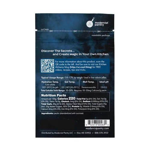 Vista 3 de Pectina - Amidated Low Methoxyl GMO Vegan OU Kosher Certified - 50g/2oz