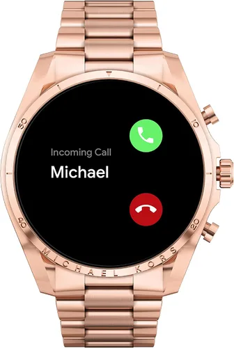 Vista 5 de Michael Kors - Reloj inteligente con pantalla táctil Gen 6 con altavoz frecuencia cardíaca oxígeno en la sangre GPS pagos sin contacto