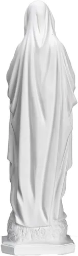 Vista 3 de THE FAITH GIFT SHOP Estatua Blanca Nuestra Señora de Lourdes (24")