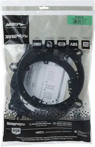 Vista 4 de Metra 82-8148 Adaptador de altavoz de 6 a 6.75 pulgadas para vehículos seleccionados Toyota/Lexus/Scion 1998-2025, negro