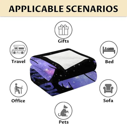 Vista 6 de Regalos de cerdos para los amantes de los cerdos, 30 x 40 pulgadas, bonita manta para niños, manta de felpa suave y mullida negra para regazo