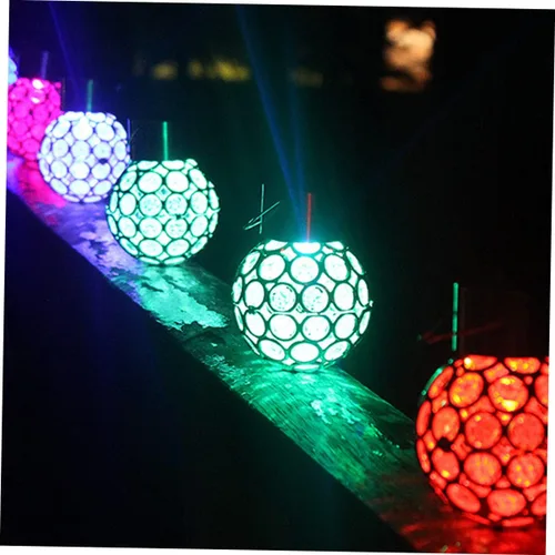 Vista 8 de OSALADI 3 unids patio colgante luces interiores luces colgantes hermosa lámpara colgante solar lámpara colgante lámpara colgante de cristal