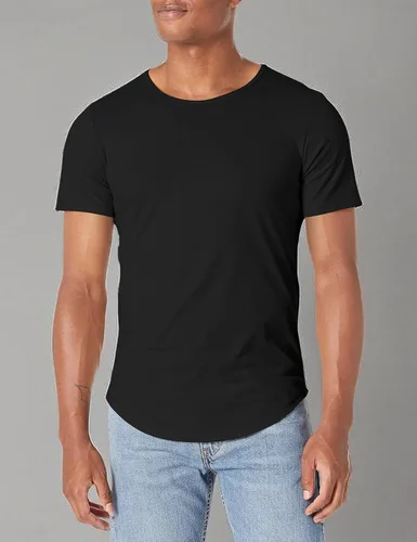 Vista 3 de Bella Canvas Camiseta con dobladillo curvado para hombre