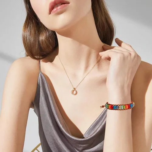 Vista 6 de Sedmart Pulseras de piedra hechas a mano para mujeres con piedras hippie de cuero, pulsera de cuentas curativas para mujeres y hombres