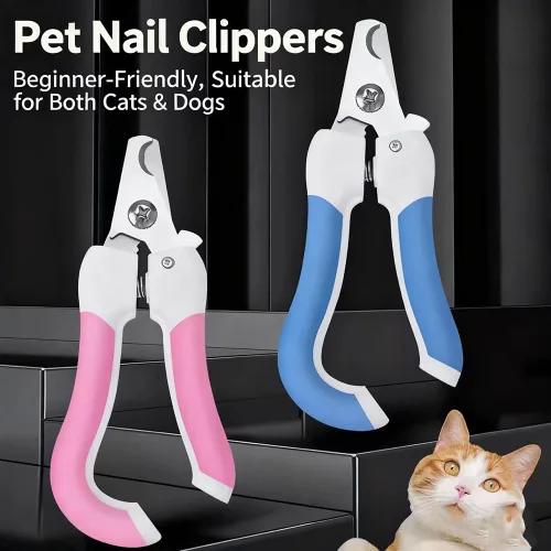 Vista 2 de This 6-in-1 pet grooming kit is designed specifically for Devon Rex cats and includes a brush, pin brush, shampoo dispenser, grooming gloves, nail
