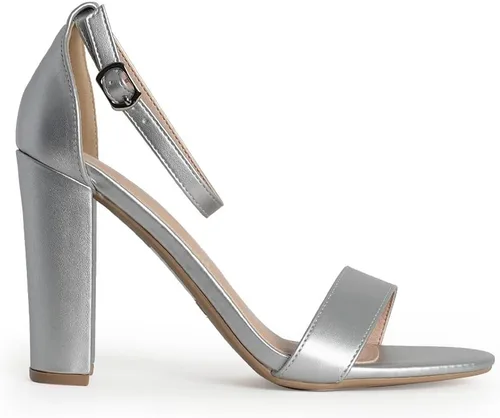 Vista 2 de J. Adams Shirley Tacones para Mujer - Sandalias de tacón alto con correa al tobillo