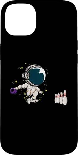 Vista 15 de Astronaut Bowling Player Bowling Ball Pins Bowling Team Case for iPhone 16