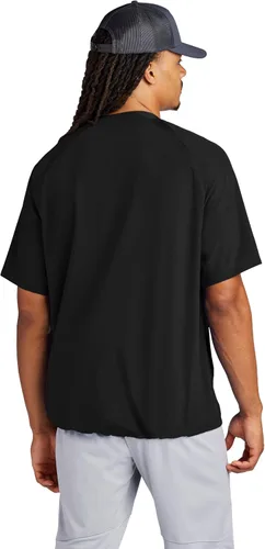 Vista 3 de SPORT-TEK Chaqueta unisex de manga corta con media cremallera Negro