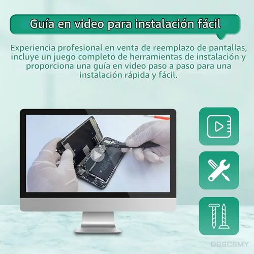 Vista 6 de Para iPhone 11 Pro Max Reemplazo de pantalla LCD táctil 3D Digitalizador 6.5 "Montaje de marco completo Auricular frontal oído altavoz sensor Kit