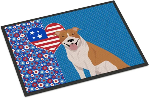 Vista 90 de Caroline's Treasures WDK5119JMAT Airedale Terrier USA - Tapete para interiores o exteriores, 24 x 36 pulgadas, tapete para puerta delantera