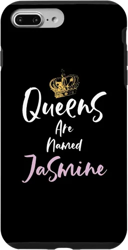 Vista 12 de Jasmine Name Queen - Carcasa para iPhone 17, color rosa y negro