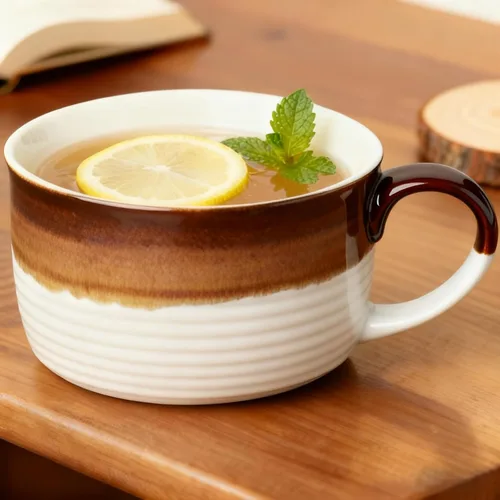 Vista 9 de Disoza Taza de Café Grande Violeta de 24 Onzas Taza de Sopa de Gran Tamaño Porcelana 700 ML Taza de Té XXL Cuencos de Cereales Taza de Sopa Ramen