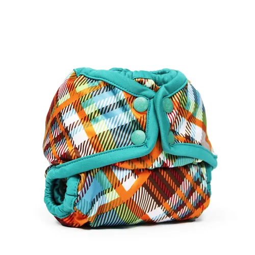 Vista 10 de Kanga Care Rumparooz - Funda de tela reutilizable con refuerzo de doble pierna, tamaño único, Aplix Quinn de 6 a 35 libras