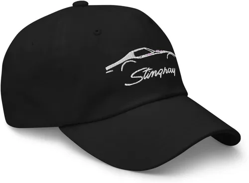 Vista 2 de C3 Sports Car Stingray Silhouette 3rd Gen Vette Driver Custom Dad Hat Negro
